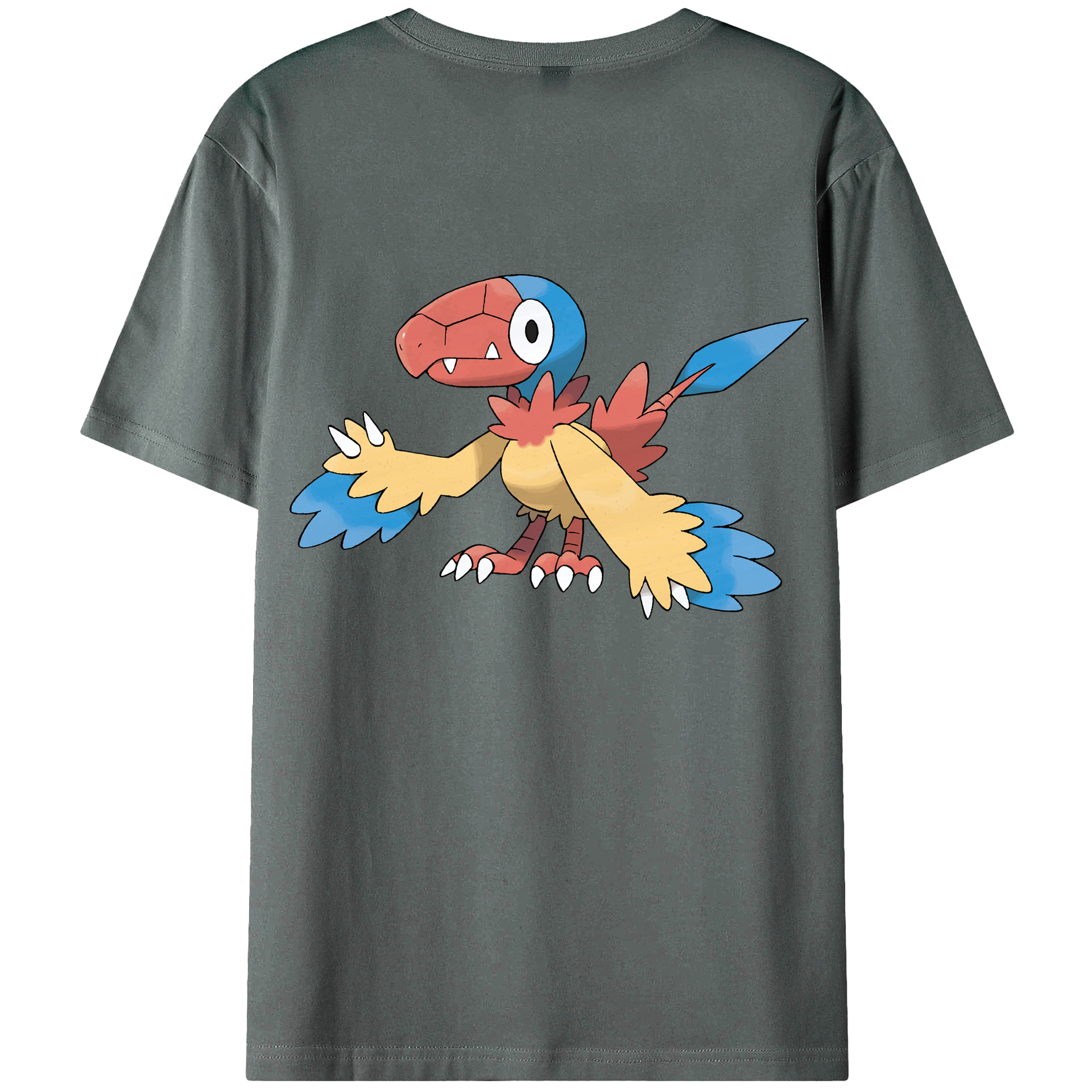 （画像用） ポケットモンスター Pokémon 綿100％ メンズ半袖Tシャツ（バックプリント） 通気性